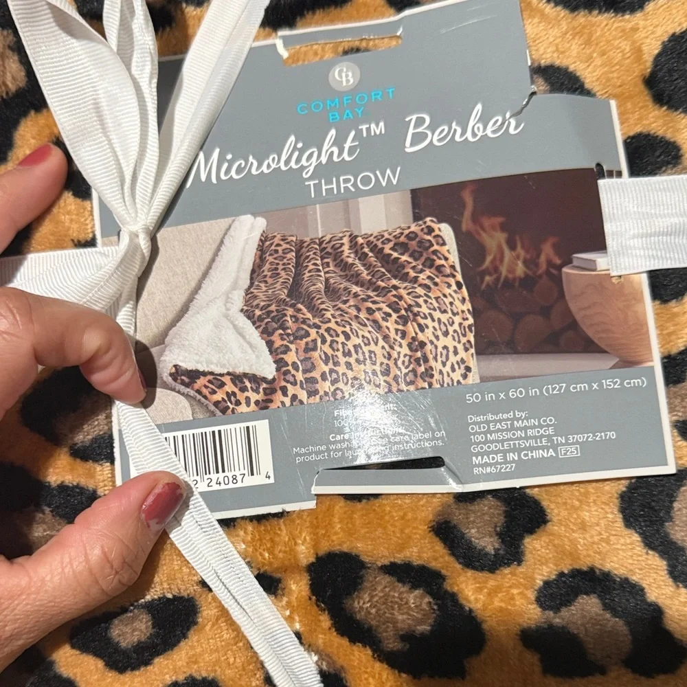 Mainstays Leopard Pattern Throw Blanket